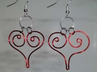 instructables chazortiz Wire Heart Earrings